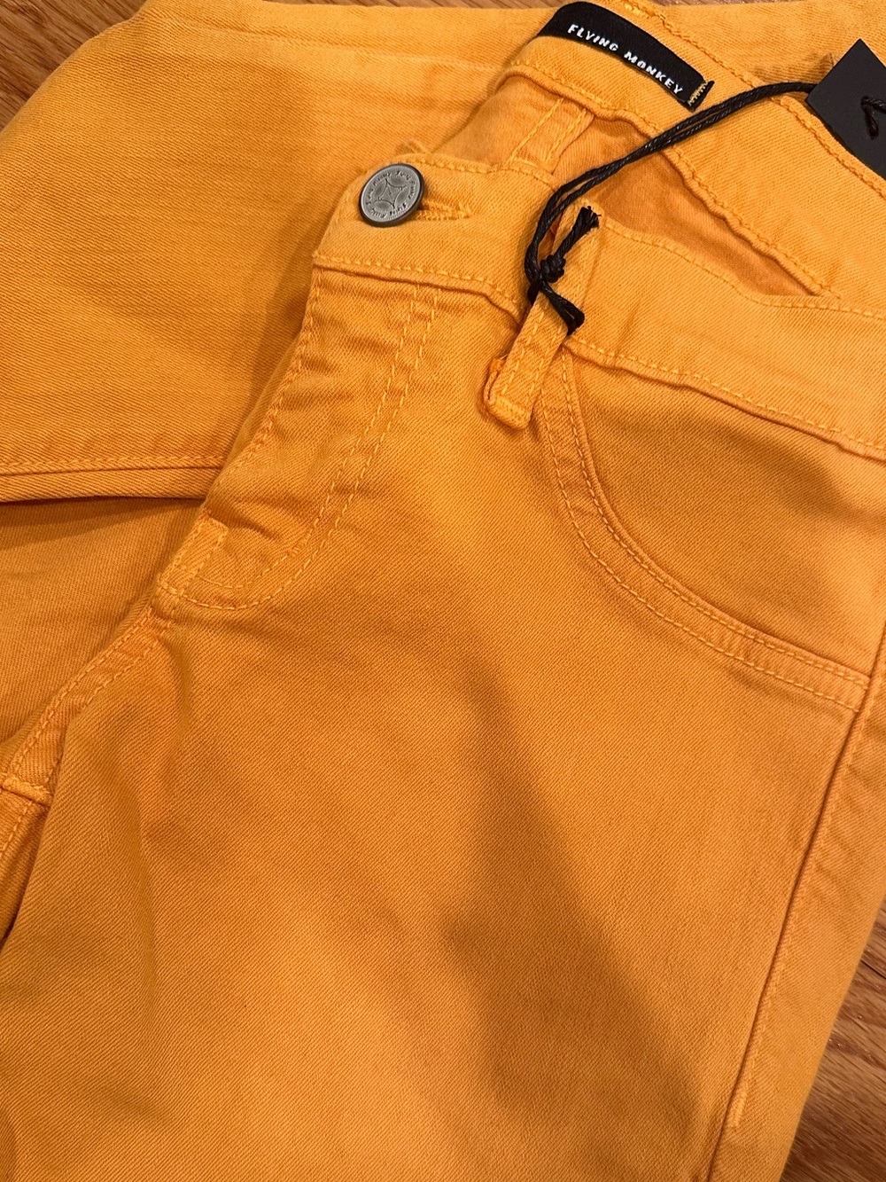 Flying Monkey Mustard Skinny Jeans Size 5